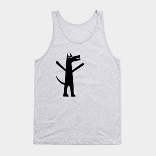 Arooo! Wolf Anthropomorphic Art Tank Top